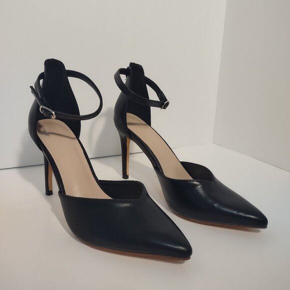 Stiletto Heels Pointed Toe Women's Size 6.5 Black shoes - Picture 1 of 7